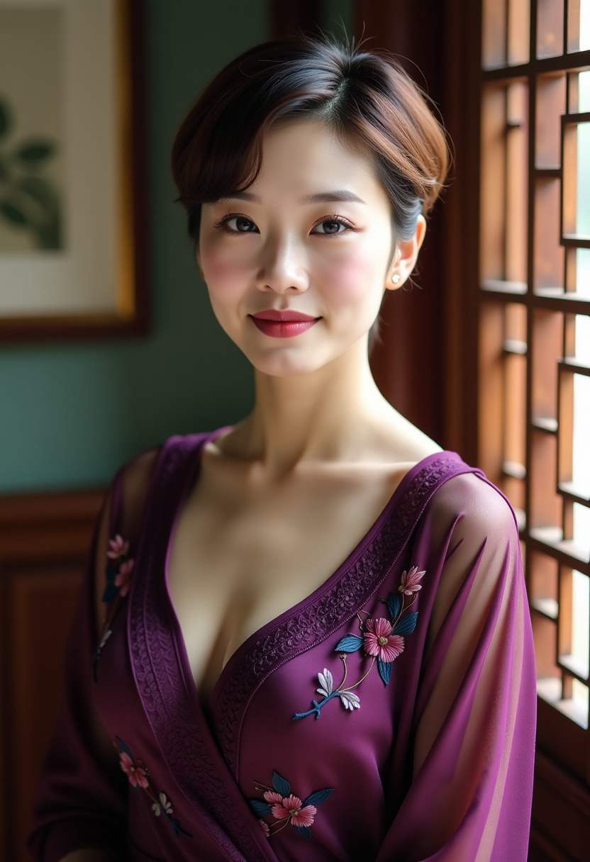 姐姐带妹妹回到旧居整理成长相册